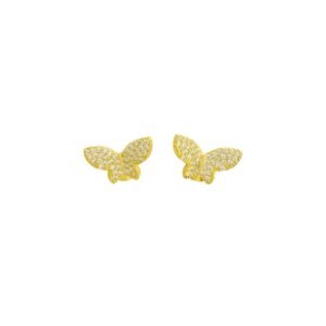 Brinco Borboleta  Cristal