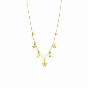 Gargantilha Choker Lua e Estrelas