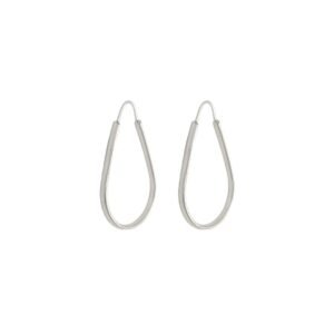 Brinco Argola Gota 18x29mm Prata 925
