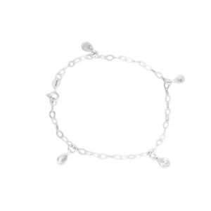 Pulseira 4 Gotas Prata 925